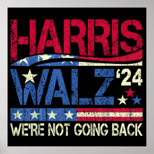 Harris Walz Kamala Harris 2024 Tim Walz Poster