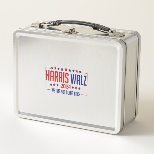 harris walz  metal lunch box (Front)