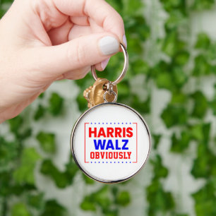 Harris Walz Obviously Kamala Harris for President Key Ring