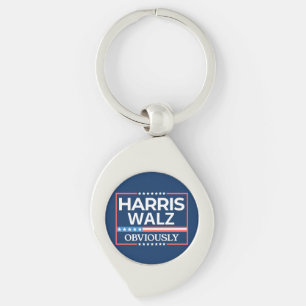 Harris Walz. Obviously. Kamala Harris Tim Walz  Key Ring
