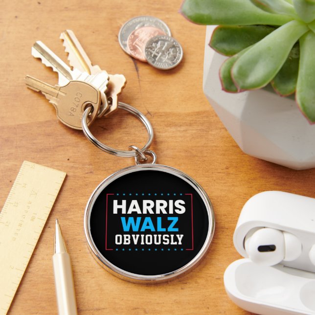 Harris Walz Obviously Key Ring (Desk)