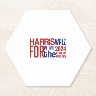 harris walz paper coaster