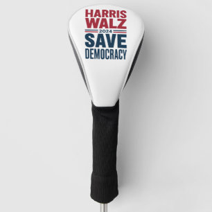 Harris Walz Save Democracy Golf Head Cover