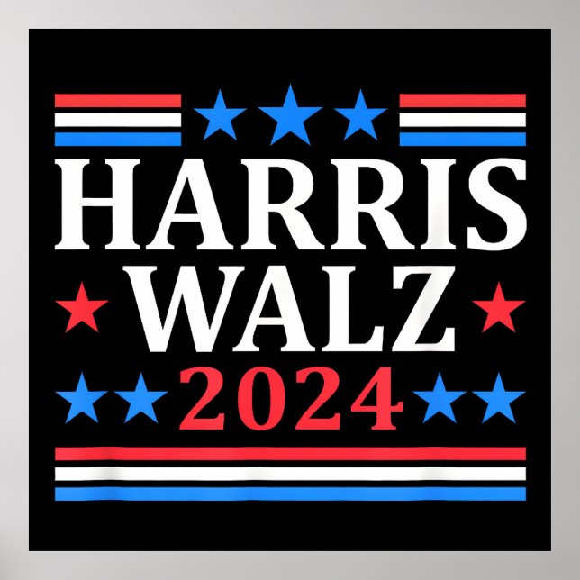Harris Walz Waltz 2024 Poster (Front)