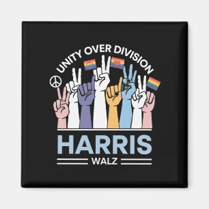 Harris Walz Waltz 2024 Unity Over Division Magnet