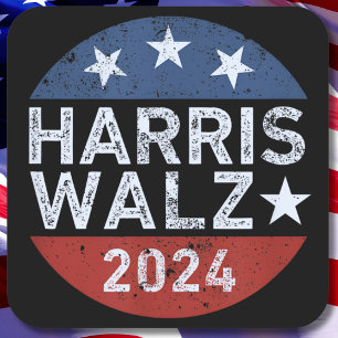 Harris Walz Waltz Square Sticker