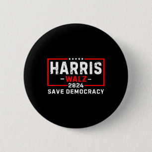 Harris WAlzheimer 2024 Harris Waltz Democratic Vp  6 Cm Round Badge