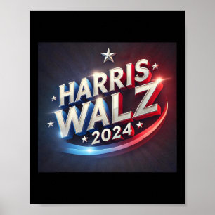 Harris WAlzheimer 2024 Presidential Election Presi Poster
