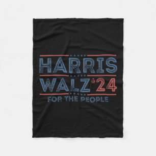 Harris Wheimer 2024 Funny Cat Election Kamala Harr Fleece Blanket