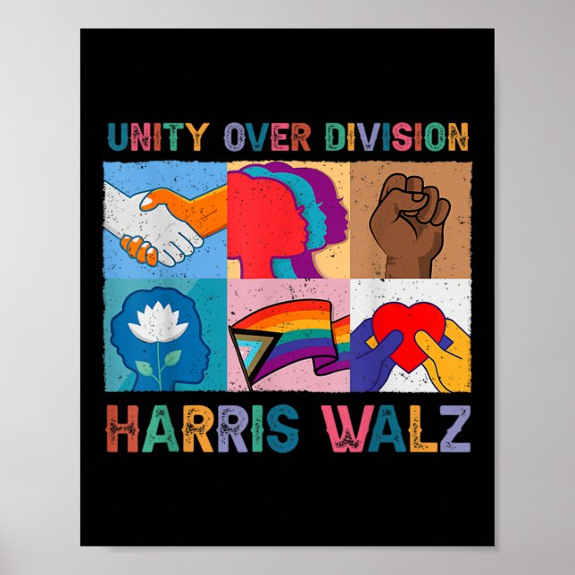 Harris Wheimer 2024 Unity Over Division Kamala Har Poster (Front)