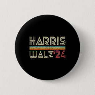 Harris Wheimer 24 Vintage Retro Stripes Fun 2024 P 6 Cm Round Badge