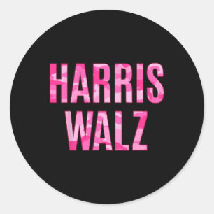 Harris Wheimer Hunting Camouflage Camo Classic Round Sticker