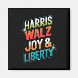Harris Wheimer Joy Liberty 2024 Kamala Madam Presi Magnet