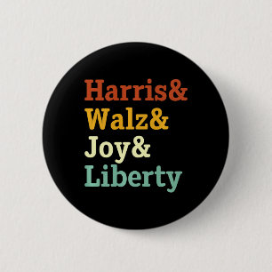 Harris Wheimer Joy Liberty - Harris Waltz 2024 Ret 6 Cm Round Badge