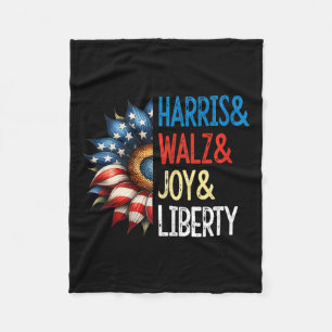 Harris Wheimer Joy Liberty - Harris Waltz 2024 Ret Fleece Blanket