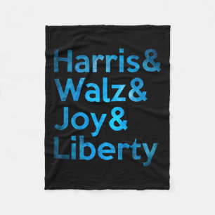 Harris Wheimer Joy Liberty - Harris Waltz 2024 Ret Fleece Blanket
