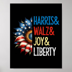 Harris Wheimer Joy Liberty - Harris Waltz 2024 Ret Poster