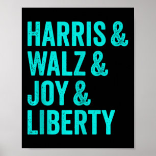 Harris Wheimer Joy Liberty - Harris Waltz 2024 Ret Poster