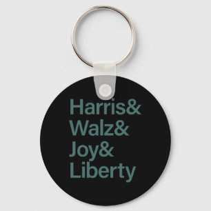 Harris Wheimer Joy Liberty Vote Kamala Harris Pres Key Ring