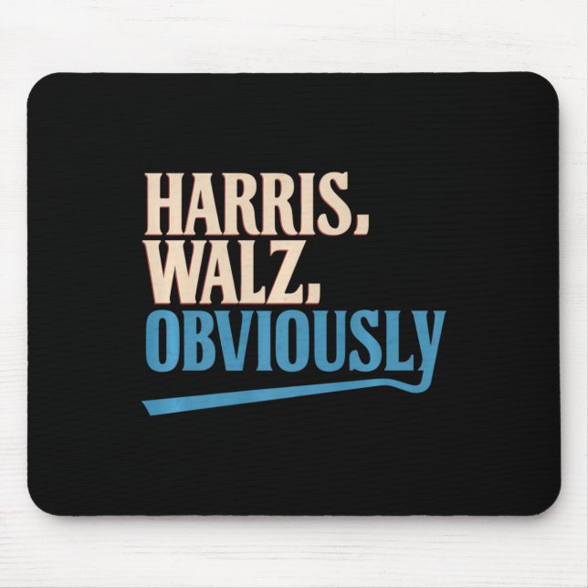 Harris Wheimer Obviously Election 2024 Premium  Mouse Pad (Front)