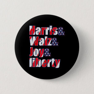Harris Wheimer Waltz 2024 - Harris W Joy Liberty R 6 Cm Round Badge