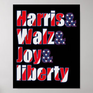 Harris Wheimer Waltz 2024 - Harris W Joy Liberty R Poster