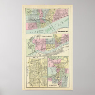 Harrisburg, Williamsport, Erie, Scranton Poster