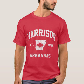 Harrison Arkansas AR vintage State Athletic style  T-Shirt