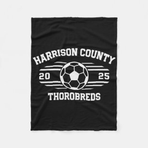 Harrison County Thorobreds Soccer Byll 2025  Fleece Blanket