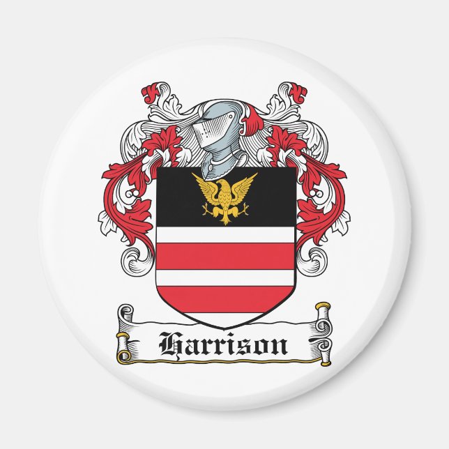 Harrison Family Crest Magnet (Front)