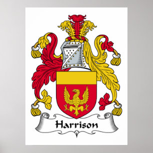 Harrison Family Crest Poster
