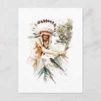 Harrison Fisher Song Hiawatha Indian head dress 2