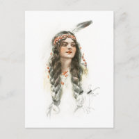 Harrison Fisher Song of Hiawatha Minnehaha