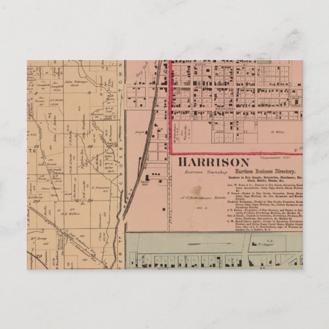 Harrison Township, Ohio Postcard (Front)
