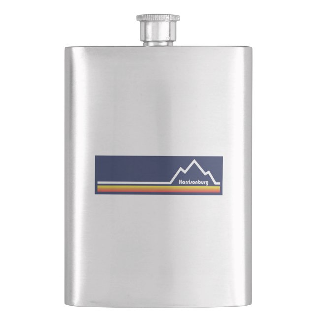 Harrisonburg, Virginia Hip Flask (Front)