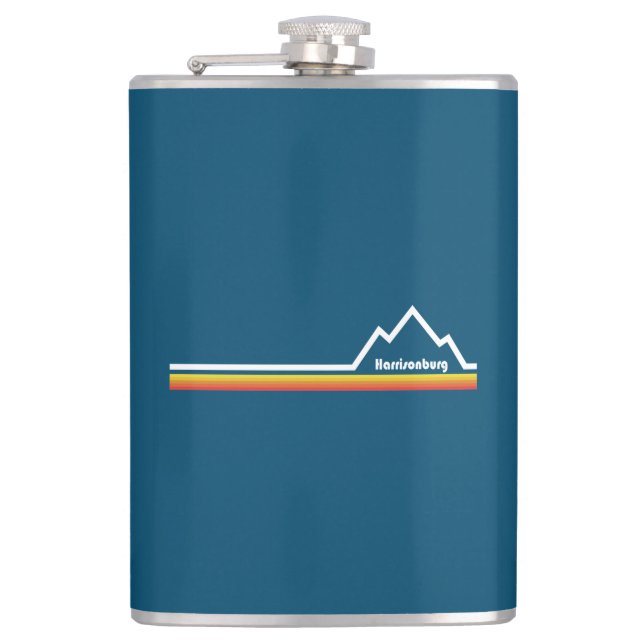 Harrisonburg, Virginia Hip Flask (Front)