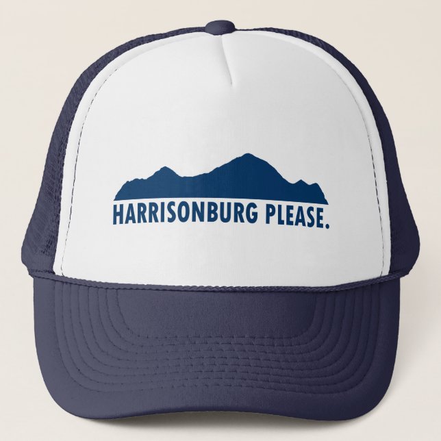Harrisonburg Virginia Please Trucker Hat (Front)