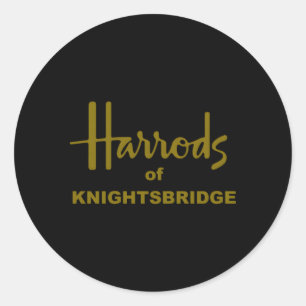 Harrods Knightsbridge London Tourist Novelty Classic Round Sticker