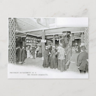 Harrods Provision Department, c.1901 Postcard
