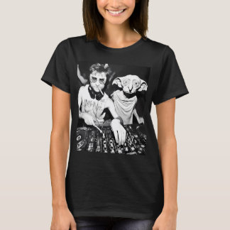 Harry and Dobby Elf DJ The House Smoking Meme T-Shirt