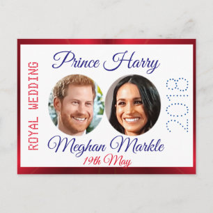 Harry and Meghan photo Royal Wedding souvenir Postcard
