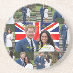 Harry and Meghan Royal Wedding Pro Photo Montage Coaster