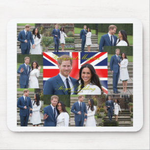 Harry and Meghan Royal Wedding Pro Photo Montage Mouse Pad