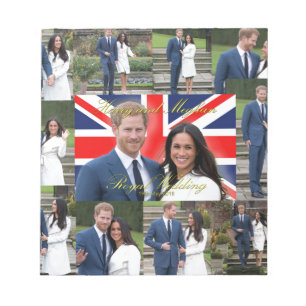 Harry and Meghan Royal Wedding Pro Photo Montage Notepad