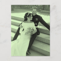 Harry and Meghan wedding portrait stylised