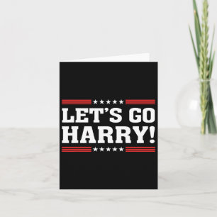Harry B Funny Harris W Let's Go Harry 2024 Kamala  Card