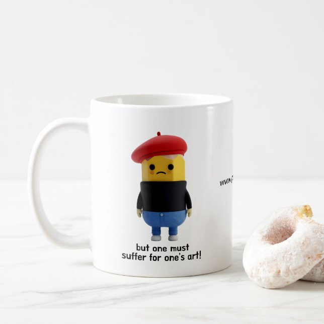 Harry Brown Pencil Coffee Mug (With Donut)