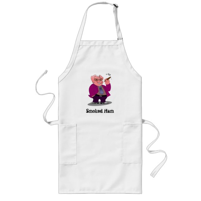 Harry Hog Smokin on a long apron (Front)