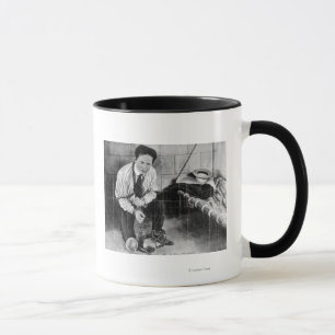 Harry Houdini About to Escape from Prison Mug