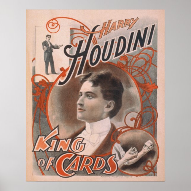 Harry HOUDINI Escape Artist Magician Poster Print (Front)